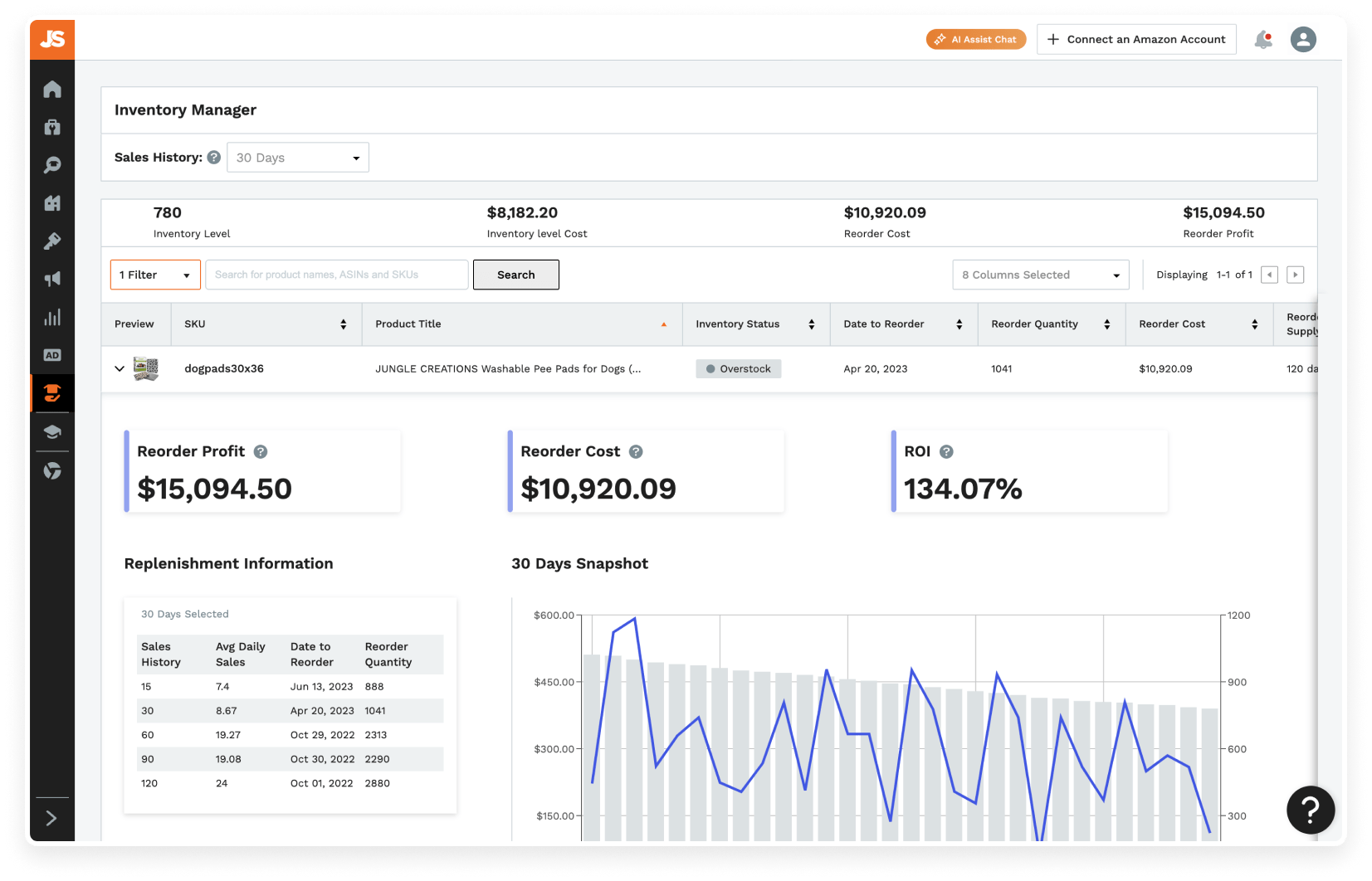 Jungle Scout Inventory Manager