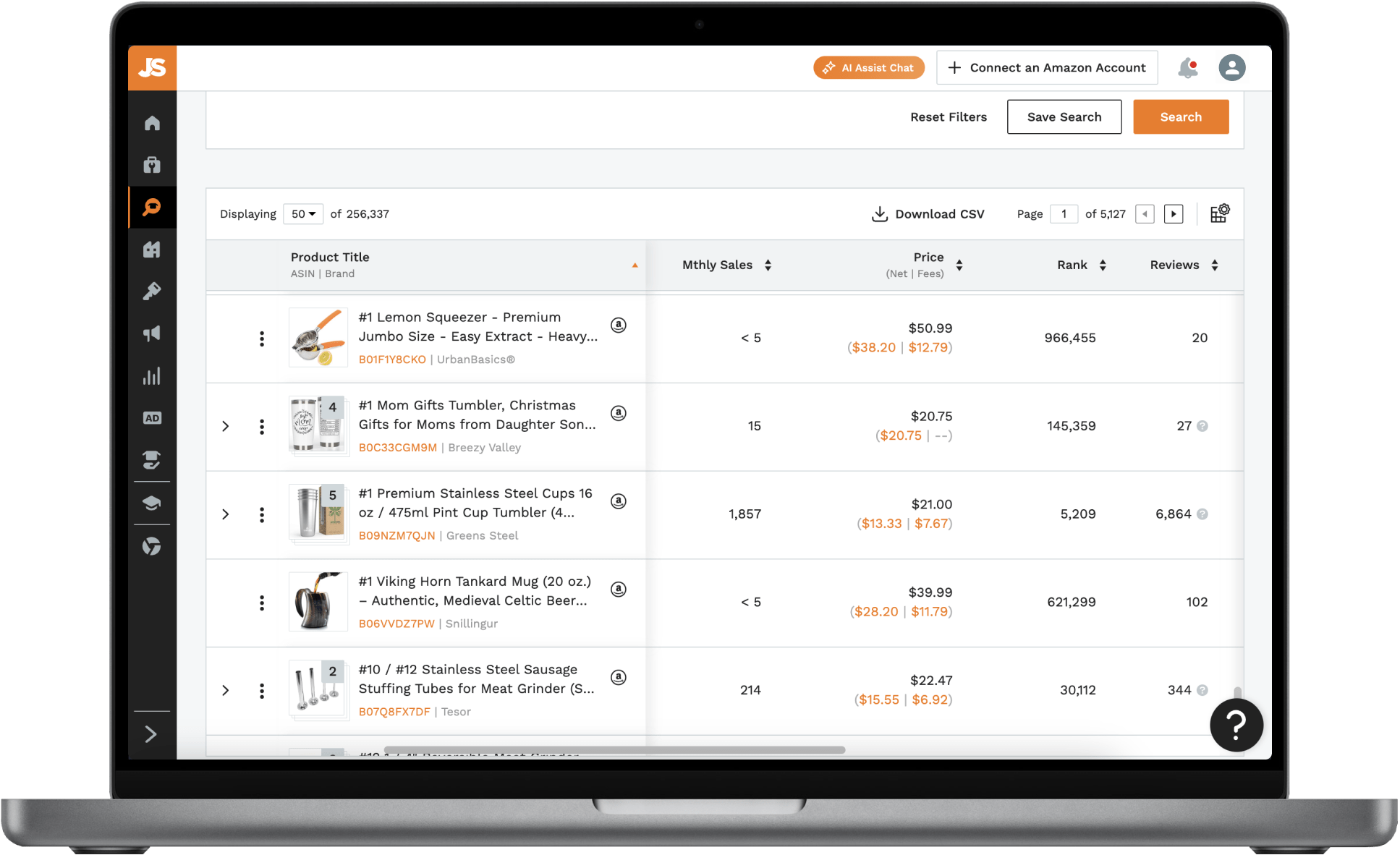 Jungle Scout Product Database