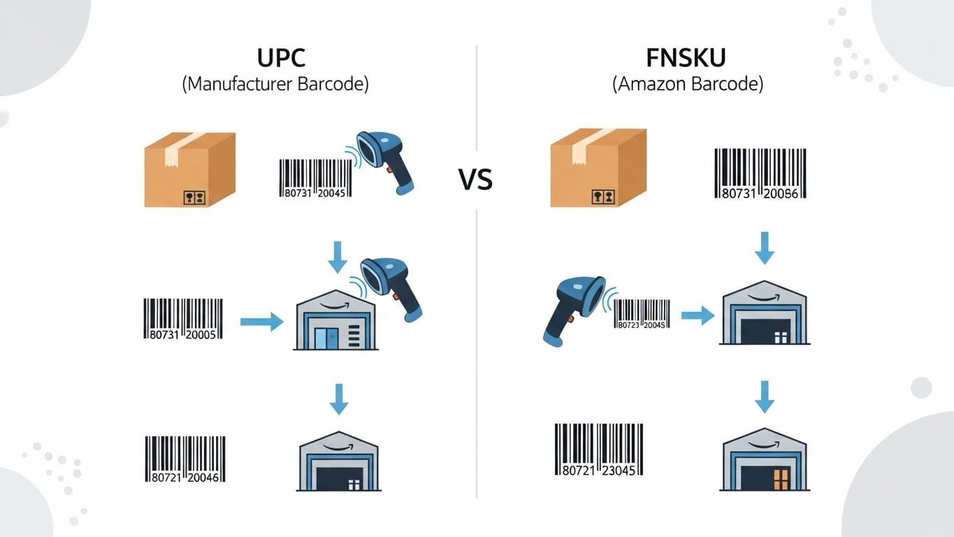 FNSKU vs UPC for Amazon FBA